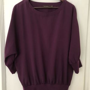 The Limited dark plum dress shirt